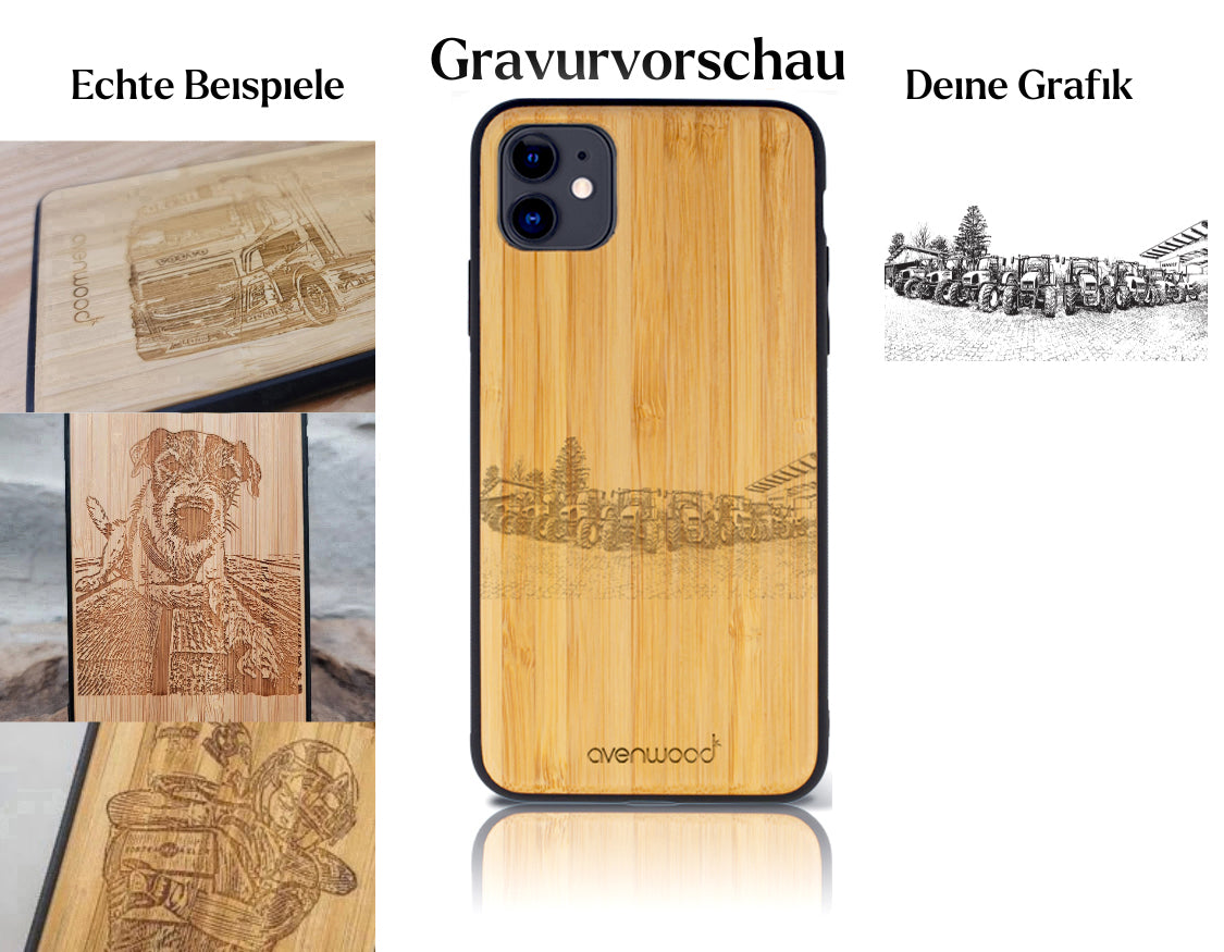 INDIVIDUELL iPhone 11 Bambus-Kunststoff